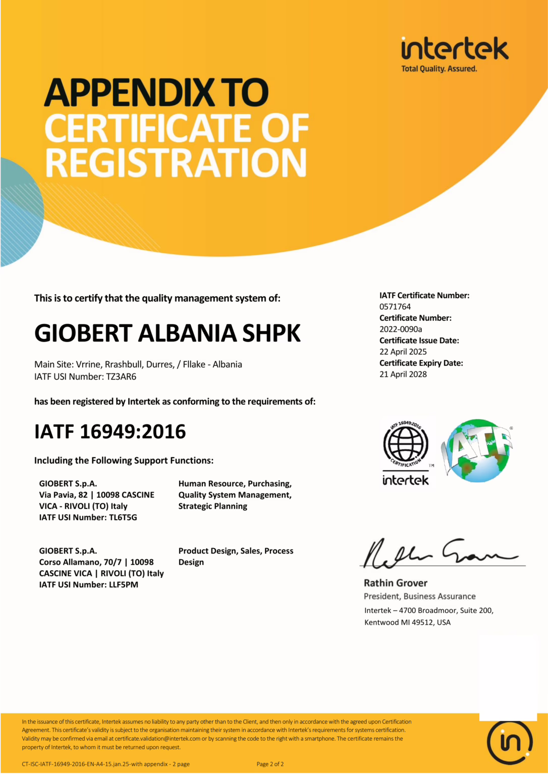 5_Giobert_IATF16949_albania