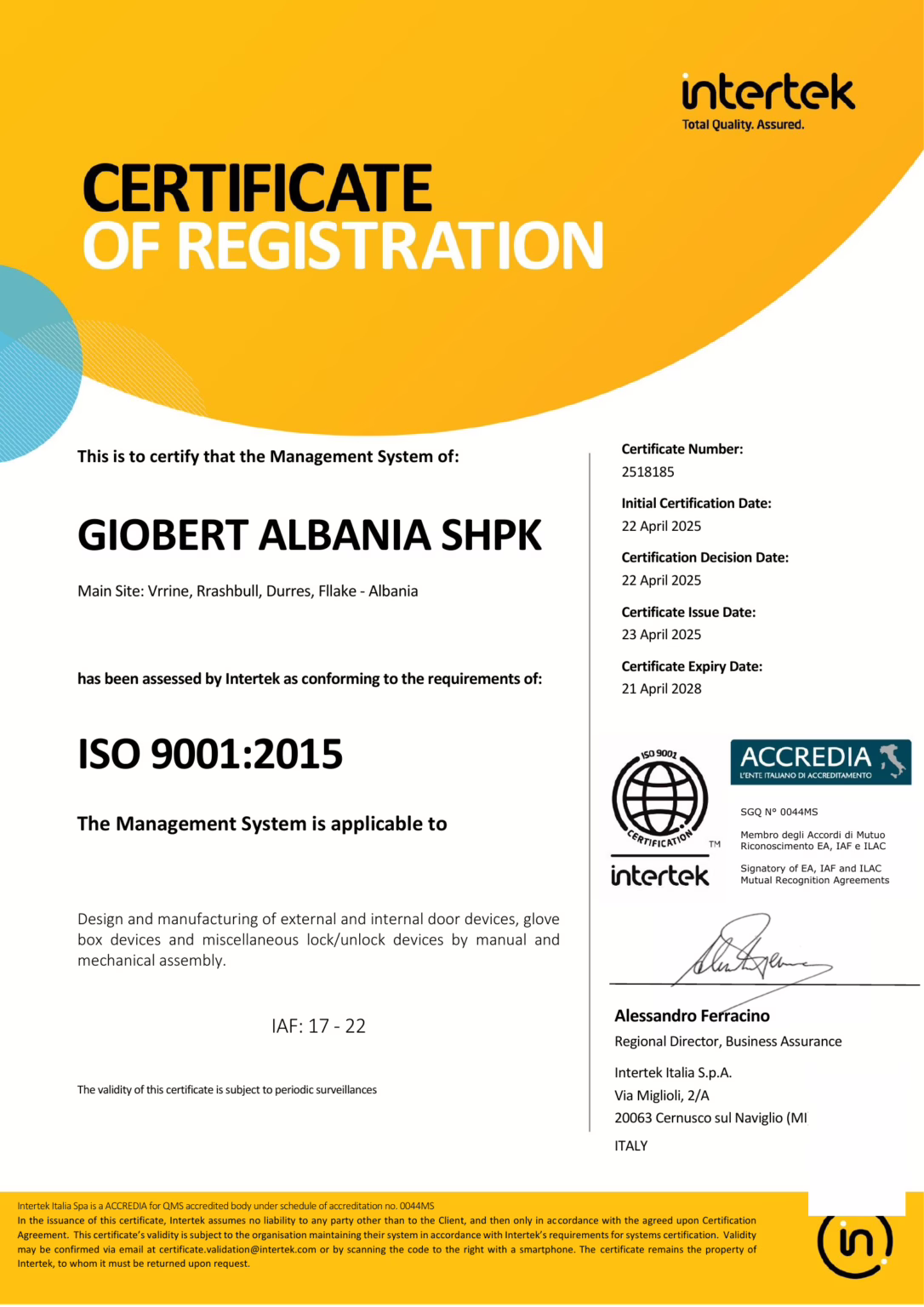 6_Giobert_ISO9001_certificato_albani